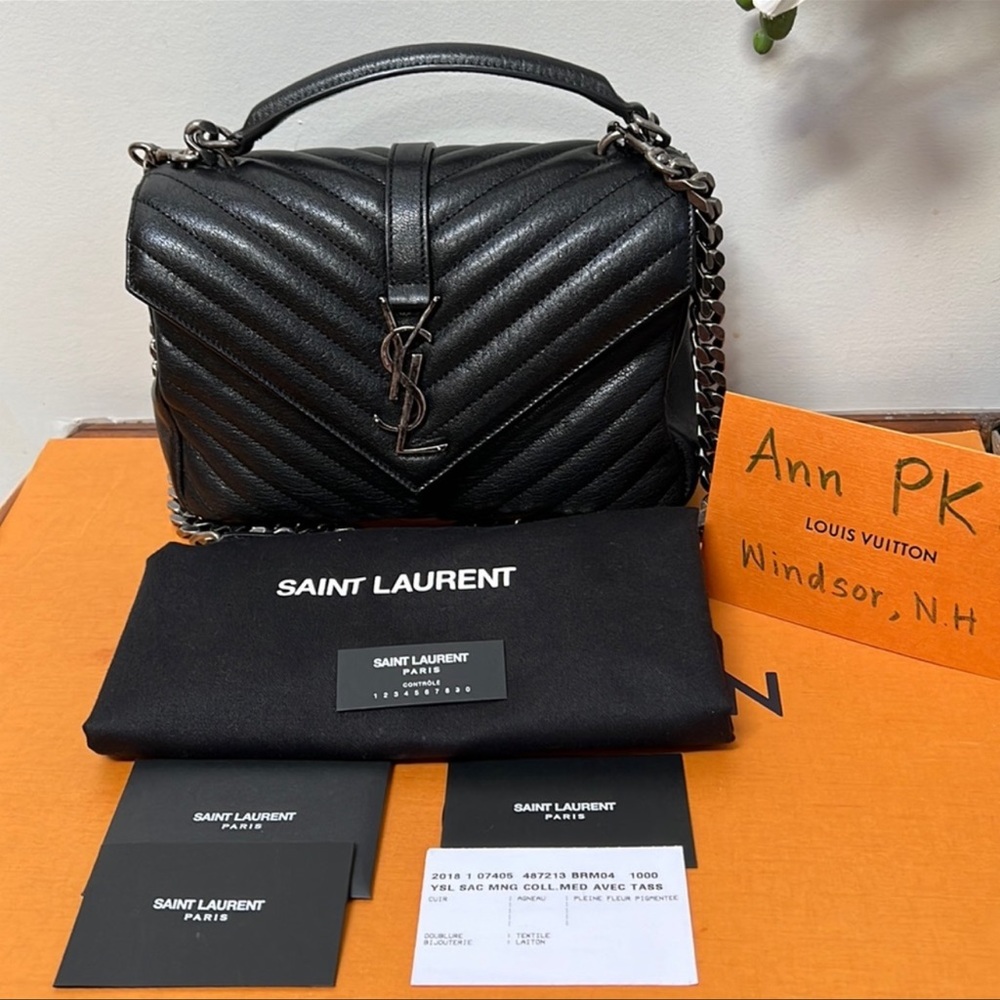 YSL Medium college bag